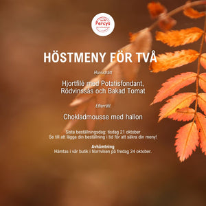 Höstmeny för två, 24 oktober