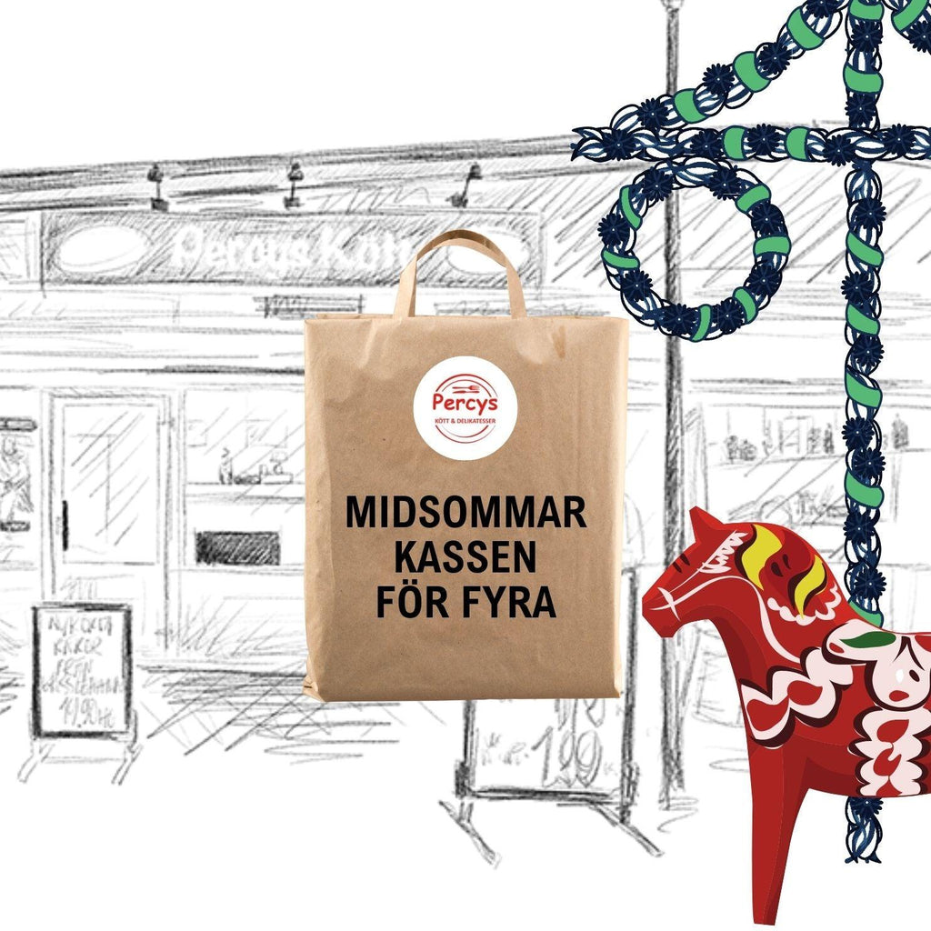 Midsommarkassen för 4 personer - Percys Kött