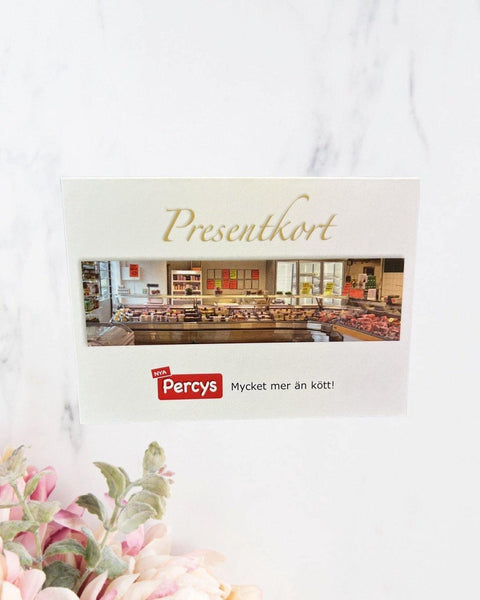 Percys Kött Presentkort för användning i butik - Percys Kött